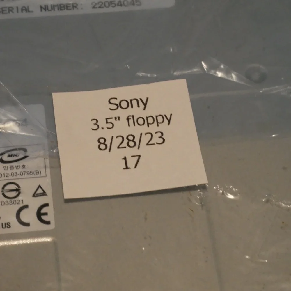 NOS Sony‎ MPF920 Internal Desktop 3.5 inch Floppy Disk Drive 1.44MB - Tested  17